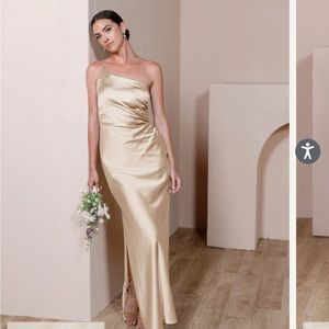 Revelry Bridesmaid Dress Champagne Gold - Jade